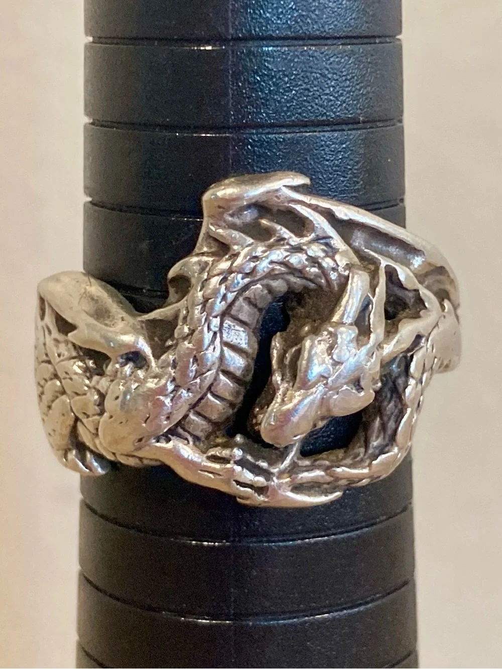 Peter Stone PSCL Sterling Silver 925 Fantasy Dragon Ring Sz 12.5